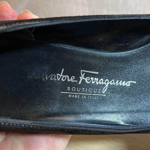 Ferragamo Leather Short Heels 6 1/2 B - Picture 5 of 7